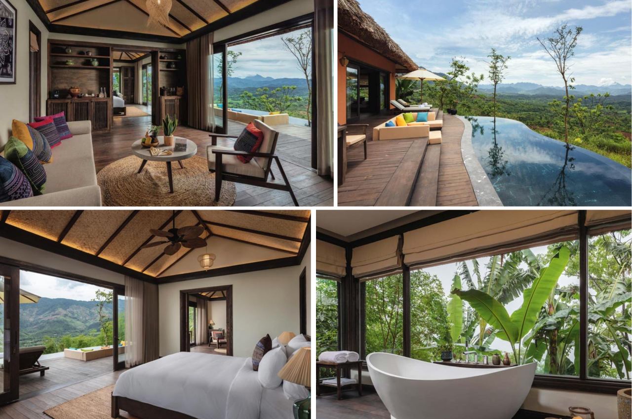 Không gian căn Senna Hilltop Pool Villa 1 phòng ngủ